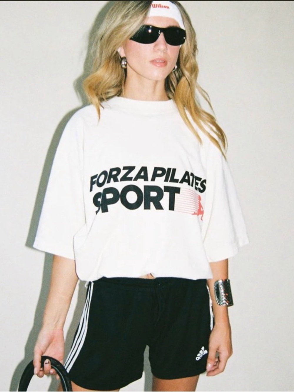 FORZA PILATES SPORT White Graphic Tee sold out online